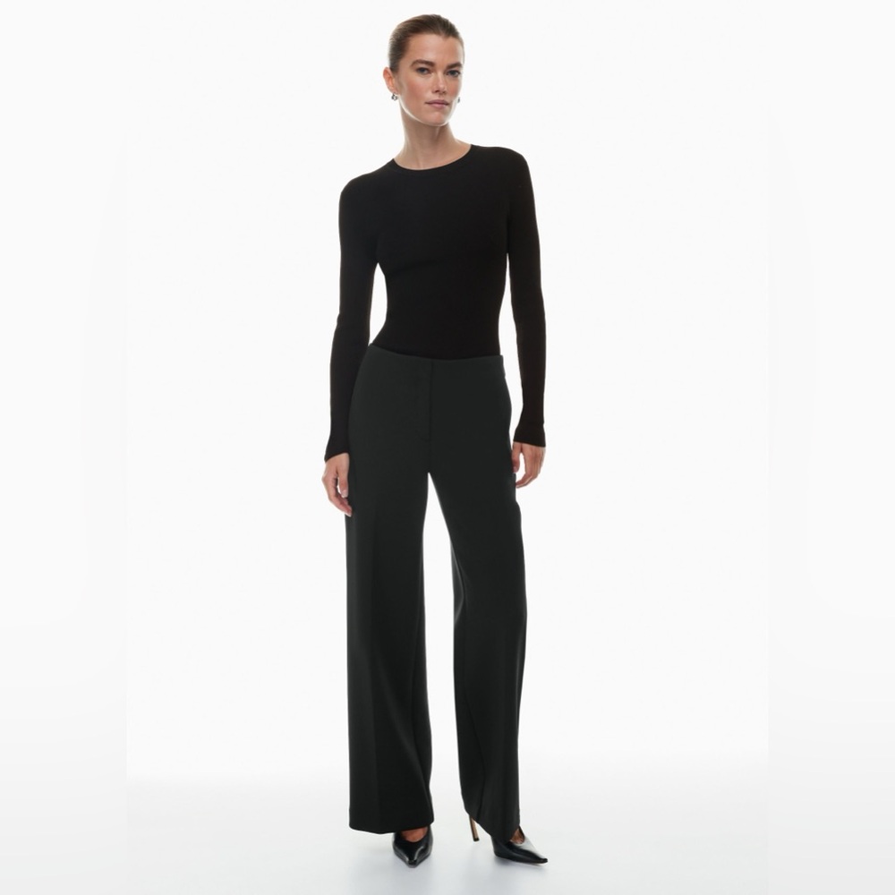 Babaton Black Wide-Leg Pants